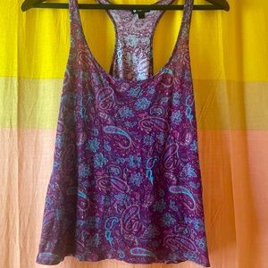Purple Paisley Tank 🦋👾🌸
